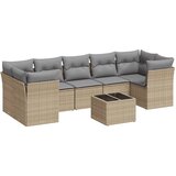  8-dijelni set vrtnih sofa od poliratana s jastucima bež | shoptok.hr