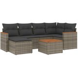  7-dijelni set vrtnih sofa sivi od poliratana | shoptok.hr