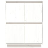  Komoda bijela 60 x 34 x 75 cm od masivne borovine | shoptok.hr