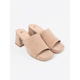 SEASTAR Beige women's high-heeled flip-flops | Shoptok.si
