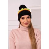 Kesi Women's Cap Kinga K297 Black + Neon Green + Orange | shoptok.hr