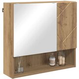 vidaXL Ogledalna omara artisan hrast 59 x 17 x 55 cm Konstruiran les | Shoptok.si