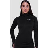 GymBeam ženska majica za trčanje 1/2 zip black