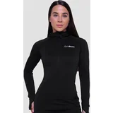 ženska majica za trčanje 1/2 zip black