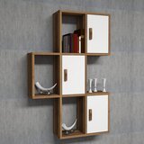 Woody Fashion Flora - Walnut, White WalnutWhite Wall Shelf Cene