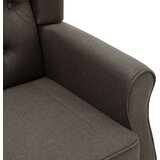 vidaXL masažni stol s stolčkom za noge taupe blago | Shoptok.si