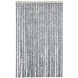 vidaXL Zastor protiv muha sivi i crno-bijeli 118 x 220 cm od šenila | shoptok.hr
