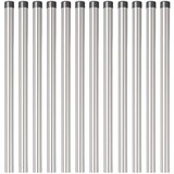  Stup za ogradu 12 pcs Srebrno 50 cm Čelik s praškastim premazom | shoptok.hr