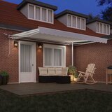  Skrovita tenda Bijelo 400 × 350 cm Poliester i metal | Eponuda.ba
