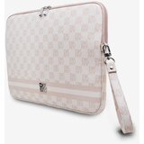 Dkny PU Leather Checkered Pattern and Stripe Notebook 13/14 Pink" Ovitek Vijolična | Shoptok.si
