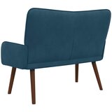 SOFA za dvije osobe Plava 115 x 61 x 87 cm Baršun | shoptok.hr