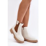 Boto Women's ankle boots with zipper White Ramhel | Shoptok.si