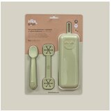 Interbaby set silikonskog pribora za jelo Olive Green | shoptok.hr