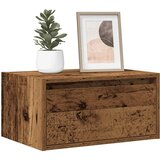  Zidni noćni ormarić s LED svjetlima staro drvo | shoptok.hr