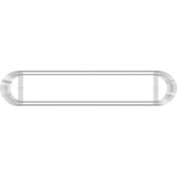  Gabionska povišena gredica od pocinčanog željeza 500x100x100 cm | shoptok.hr