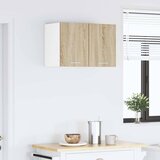 Viseći ormarić Riga 2 pcs Sonoma hrast i bijela 30 x 31 x 40 cm | Eponuda.ba