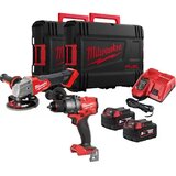 Milwaukee set aku alata 2 dela FPD3 + FSAG125X u čvrstoj kutiji (2x 5.0Ah baterija + punjač) 4933492516 | Eponuda.com