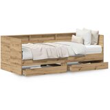 vidaXL Krevet s ladicama Artisanski hrast Konstruirano drvo 75 x 190 cm | shoptok.hr