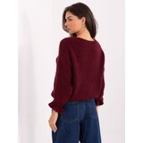 Italy Moda Sweater-MI-SW-2912.10X-burgundy Cene