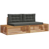  Set vanjskih sofa Prirodna i antracit 203,5 x 83 x 73 cm | shoptok.hr
