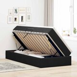  Krevet s madracem i skladištem Crna 90 x 200 cm Baršun | shoptok.hr