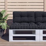  Jastuk za palete crni karirani 70 x 40 x 12 cm od tkanine | Eponuda.ba