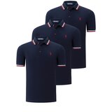 Dewberry TRIPLE SET T8594 MEN'S T-SHIRT-NAVY-NAVY-NAVY BLUE | Shoptok.si