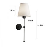  Zidna lampa ASPARAGUS 1xE27/40W/230V crna/krem | Eponuda.com