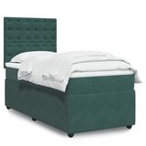 vidaXL spring krevet s madracem tamnozeleni 100x200 cm baršunasti | shoptok.hr