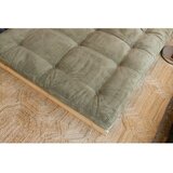 Karup Zelena raztegljiva sedežna garnitura iz rebrastega žameta 140 cm Roots – | Shoptok.si
