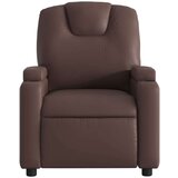  Masažni naslanjač rjavo umetno usnje | Shoptok.si