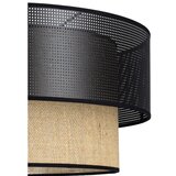  plafonsko svetlo borho 1xE27/60W/230V prečnik 40 cm crna/juta | Eponuda.com
