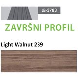 AGT profil Zidni MDF Završni LB-3783-B Light Walnut (239) 2800x34x12mm ( 026-132 ) Cene