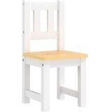 vidaXL 4-delni komplet otroške mize in stolov bel in bež MDF | Shoptok.si