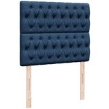 vidaXL Box spring postelja z vzmetnico moder 120x200 cm blago, (21304598) | Shoptok.si
