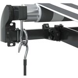 Tenda na ručno uvlačenje s LED diodama antracit&amp bijela | shoptok.hr