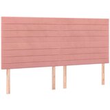  Okvir za krevet s uzglavljem ružičasti 160x200 cm baršunasti | shoptok.hr