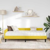  Kutni krevetni okvir s madracem Ostalo 2 pcs Žuta Baršun | Eponuda.com