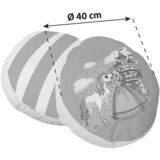 MID.YOU Okrasna Blazina Pferd, Vijolična, Bela | Shoptok.si