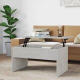 Furnova Klubska mizica betonsko siva 80x50,5x41,5 cm konstruiran les, (21914065) Cene