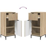 vidaXL Komplet pohištva za kopalnico s predalom z vrati Sonoma hrast | Shoptok.si