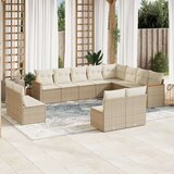 vidaXL 12-dijelni set vrtnih sofa od poliratana s jastucima bež | shoptok.hr