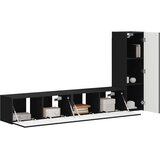  Set TV komoda 3 kom. Crna Konstruirano drvo | shoptok.hr