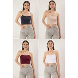 TRENDYOLMILLA Ženski set majici TWOSS25AL00051, 4 komada, Višebojni | Eponuda.com