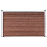 vidaXL Vrtna ograja WPC 180x105 cm rjava Cene