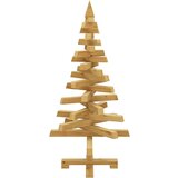 vidaXL Božična drevesa z stojalom Rjava 90 cm Trdna borovina | Shoptok.si