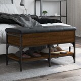 vidaXL Klupa za cipele boja hrasta 82x42x45 cm od konstruiranog drva Cijene