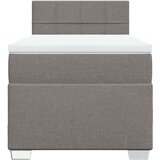 vidaXL Box spring postelja z vzmetnico taupe 90x190 cm blago | Shoptok.si