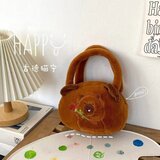  igračka-torba s ružom - 20cm - smeđa | shoptok.hr