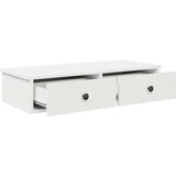 vidaXL Zidna polica s ladicama bijela 80x34x17 cm izrađeno drvo | shoptok.hr